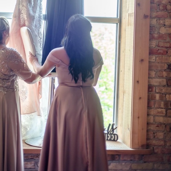 Rose gold formal dress - Picture 3 of 3